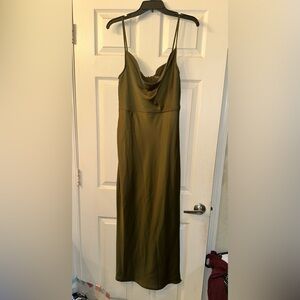 Taylor Olive Green Maxi Dress